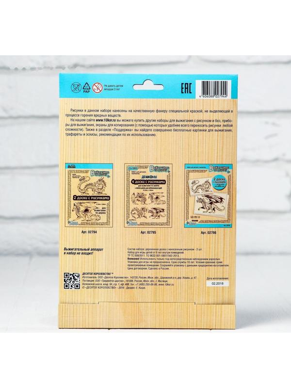 Выжигание. Доски для выжигания 2 шт., 