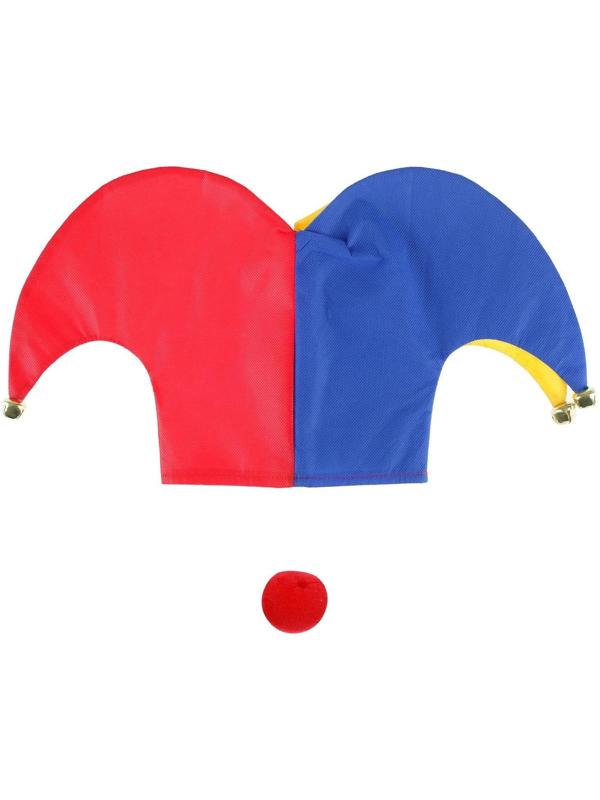 Карнавальный набор «Клоун», 2 предмета: нос, шапка р-р. 56-58