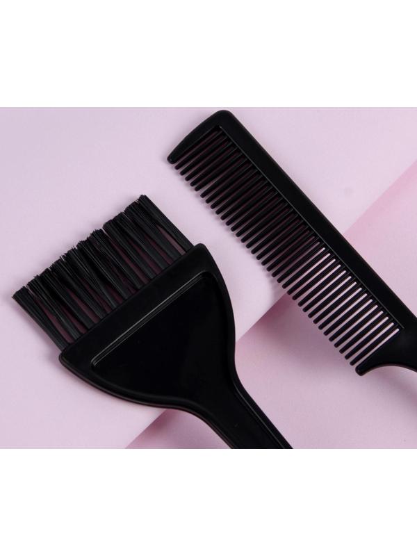 Набор для окрашивания, 2 предмета, цвет чёрный