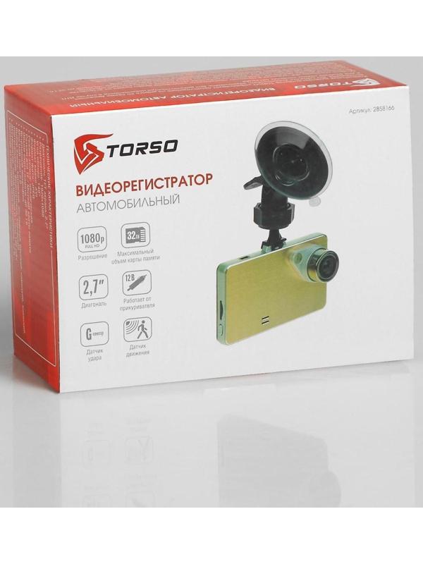 Видеорегистратор TORSO Premium, HD 1920×1080P, TFT 2.7, обзор 140°