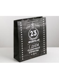 Пакет ламинированный вертикальный «Защитнику», MS 18 × 23 × 10 см