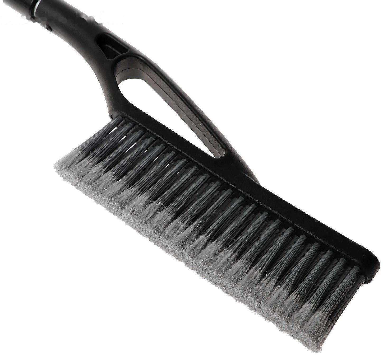Щетка-сметка TORSO, скребок, телескопическая 69-88 см, мягкая ручка, серый