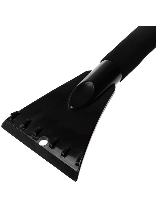 Щетка-сметка TORSO, скребок, телескопическая 69-88 см, мягкая ручка, серый