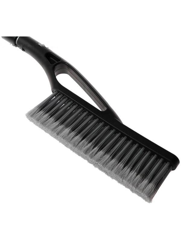 Щетка-сметка TORSO, скребок, телескопическая 69-88 см, мягкая ручка, серый