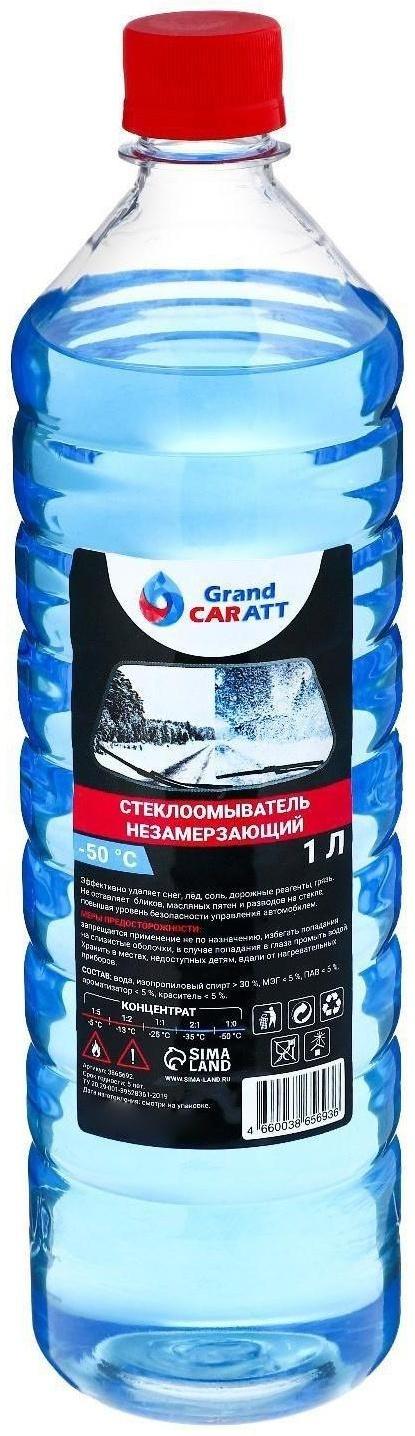 Незамерзающий очиститель стёкол Grand Caratt, -50°С, концентрат, 1 л