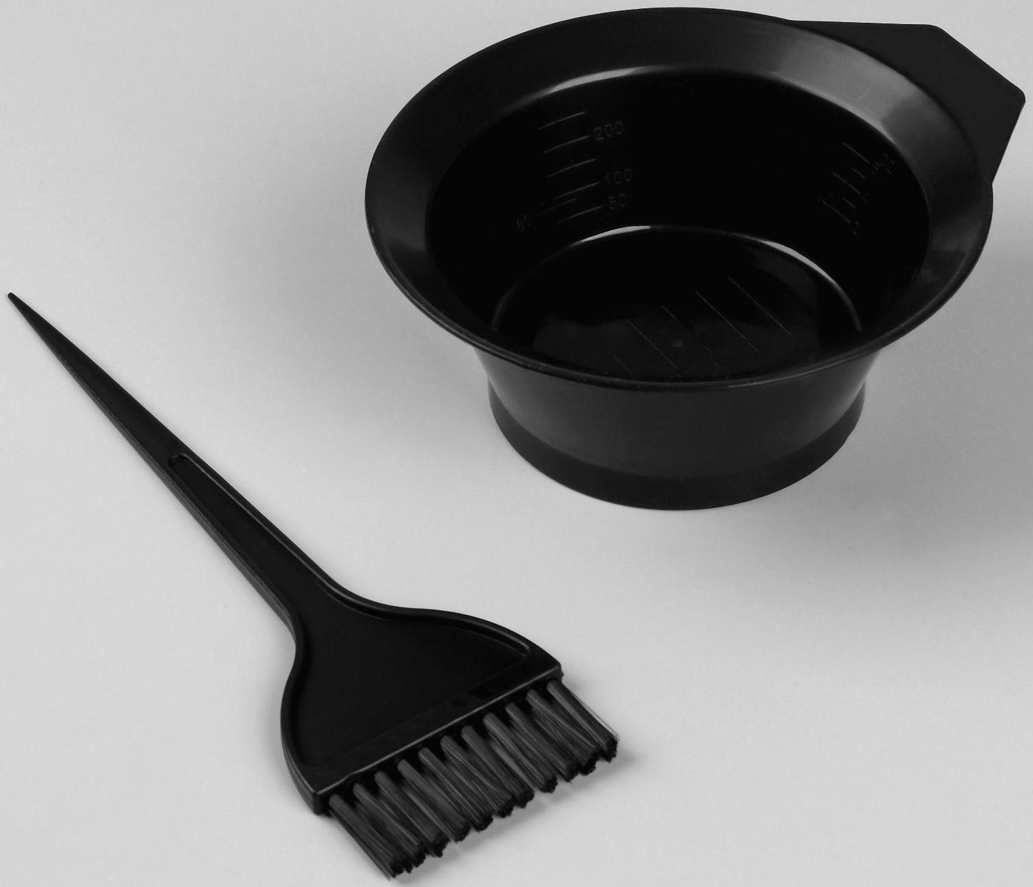 Набор для окрашивания, 2 предмета, цвет чёрный