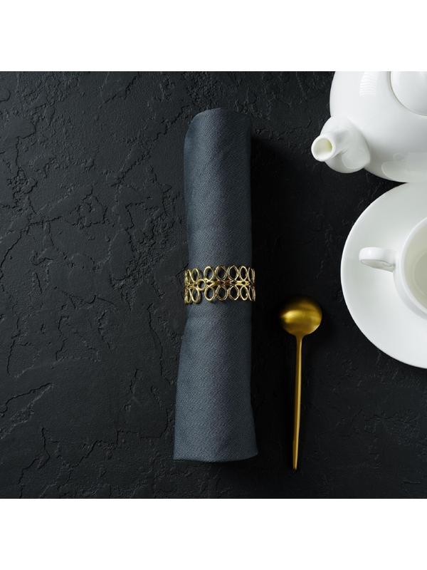 Кольцо для салфеток «Венок», 4,5×2 см, цвет золотой