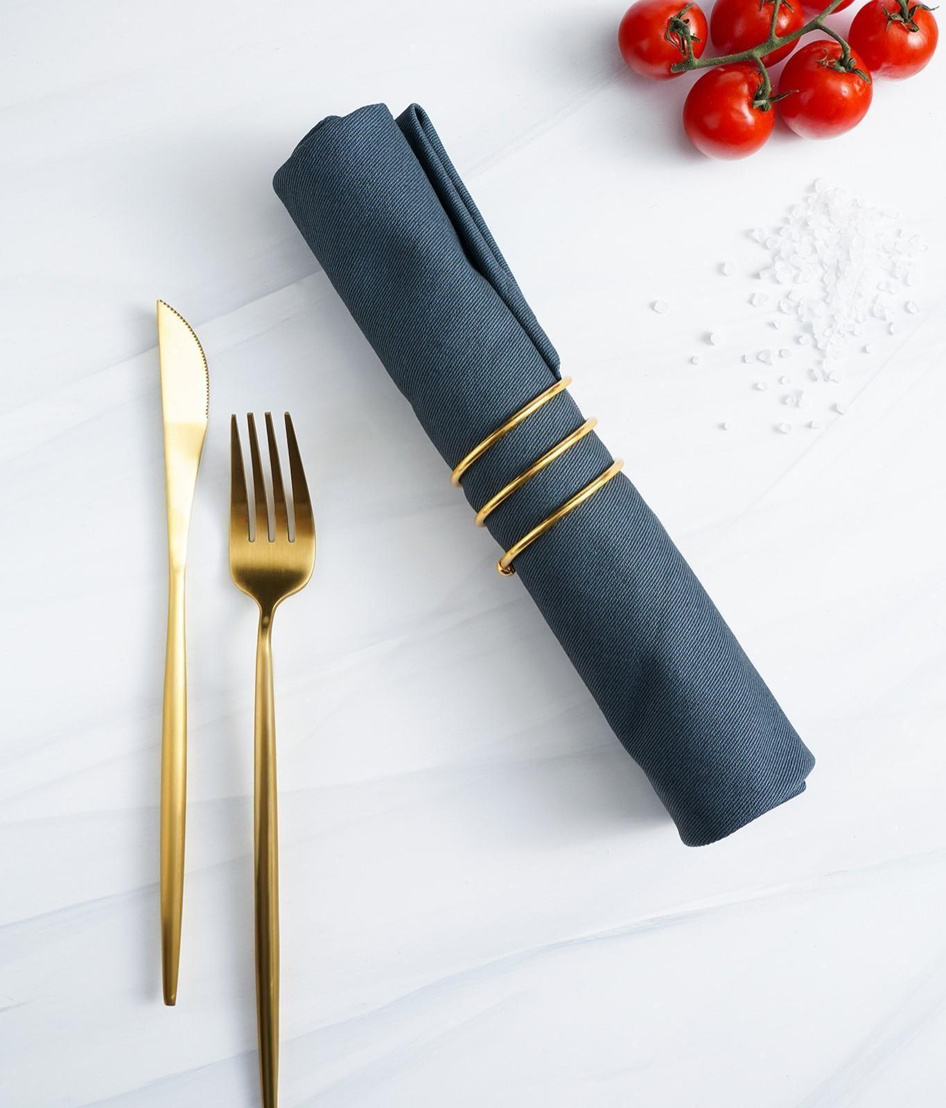 Кольцо для салфеток «Спираль», 4,5×4 см, цвет золотой