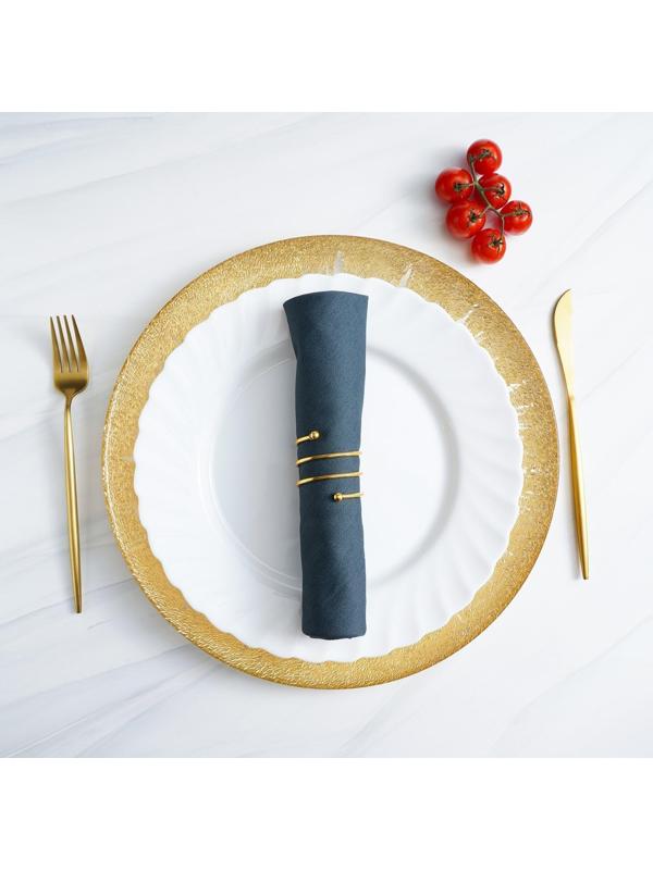 Кольцо для салфеток «Спираль», 4,5×4 см, цвет золотой