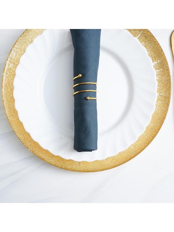 Кольцо для салфеток «Спираль», 4,5×4 см, цвет золотой