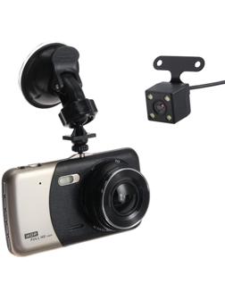 Видеорегистратор Cartage, 2 камеры, HD 1080P, TFT 4.0, обзор 160°