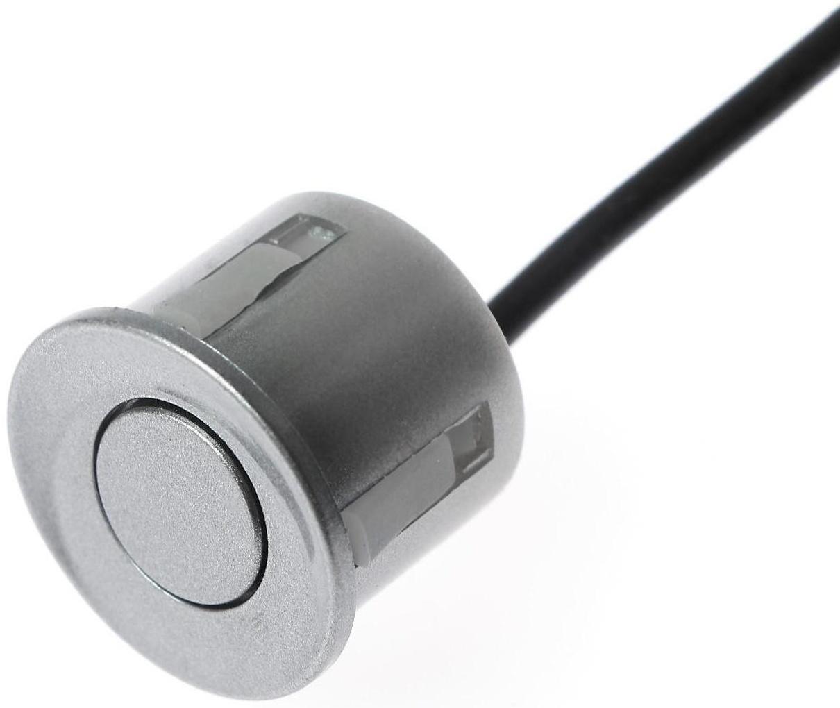 Парковочная система, 4 датчика, LED-экран, 12 В, датчик серый