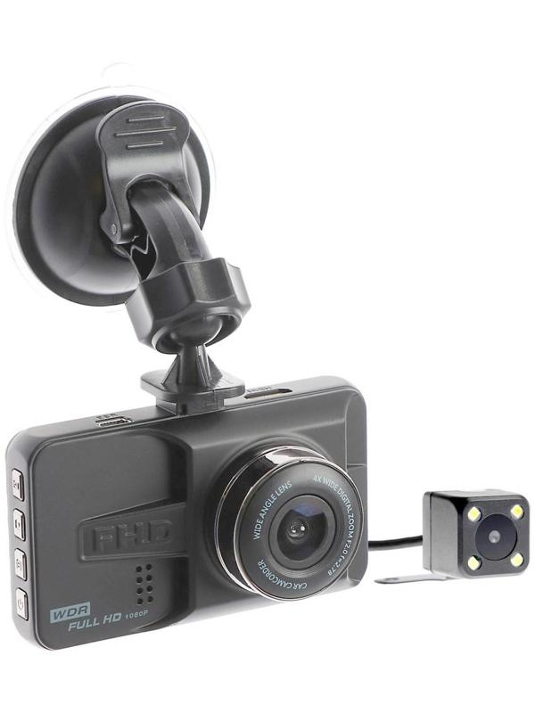 Видеорегистратор Cartage 2 камеры, HD 1920×1080P, TFT 3.0, обзор 160°