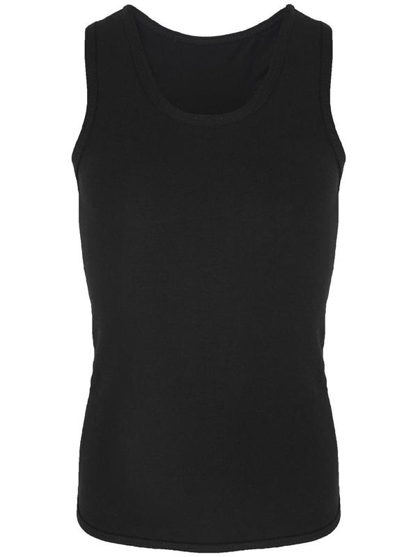 Майка-борцовка с лампасами, размер 38, цвет чёрный/лайм