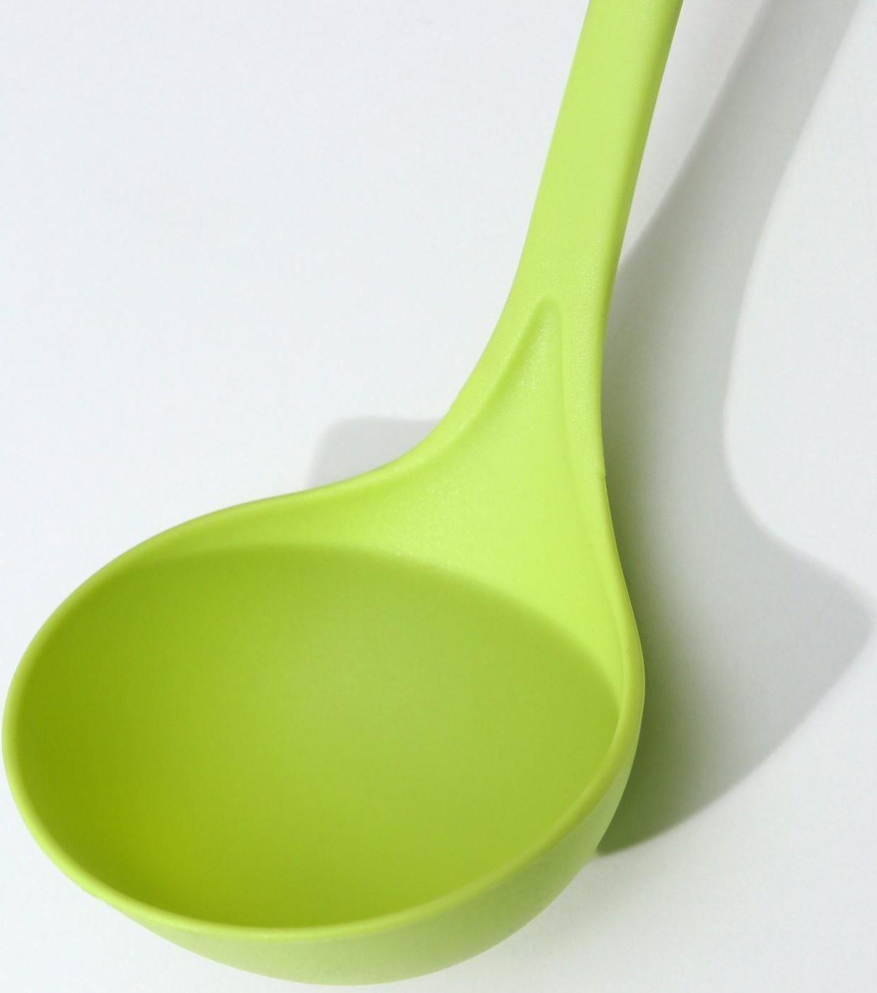 Половник Доляна «Трава», 33 см, цвет зелёный