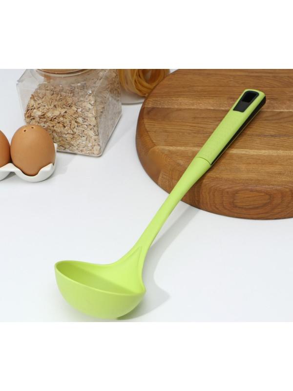 Половник Доляна «Трава», 33 см, цвет зелёный