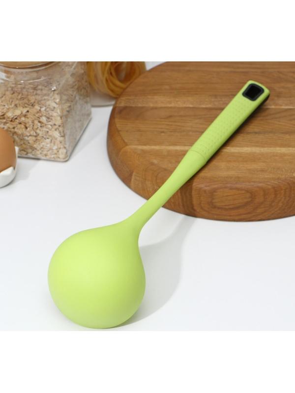 Половник Доляна «Трава», 33 см, цвет зелёный