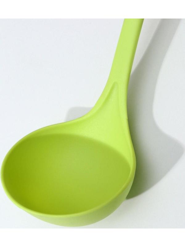 Половник Доляна «Трава», 33 см, цвет зелёный