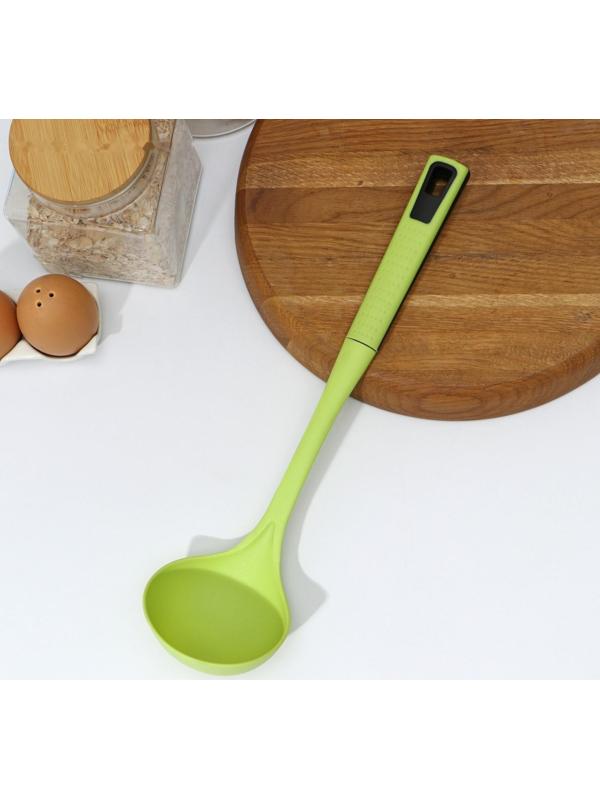 Половник Доляна «Трава», 33 см, цвет зелёный