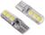 Автолампа светодиодная Cartage, T10 W5W, 12 В, 3 Вт, 6 SMD-5050, набор 2 шт