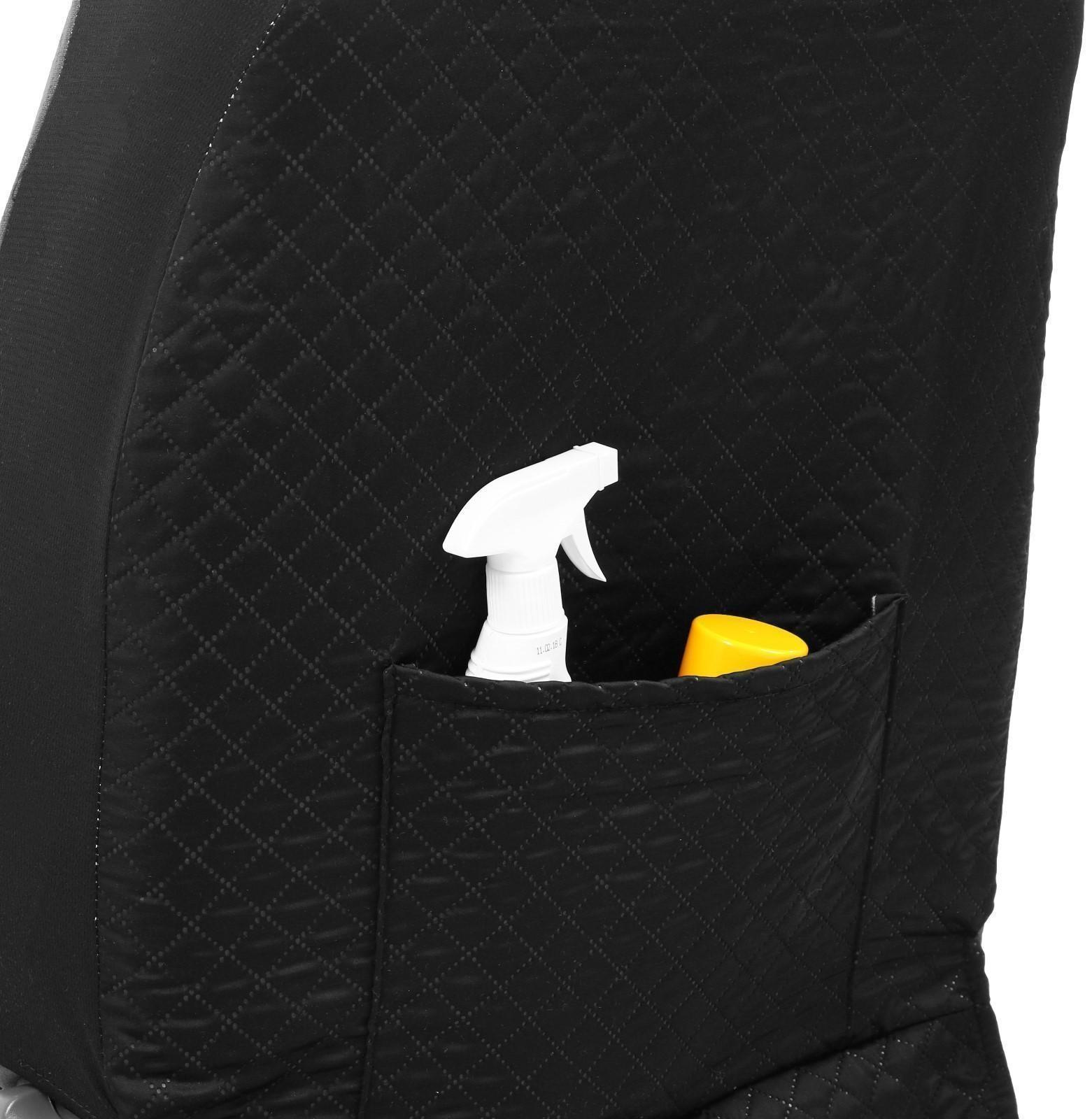 Авточехлы TORSO Premium универсальные, 9 предметов, чёрно-серый AV-3