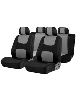 Авточехлы TORSO Premium универсальные, 9 предметов, чёрно-серый AV-3