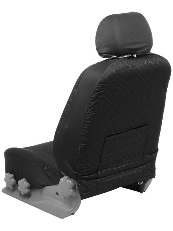 Авточехлы TORSO Premium универсальные, 9 предметов, чёрно-серый AV-3