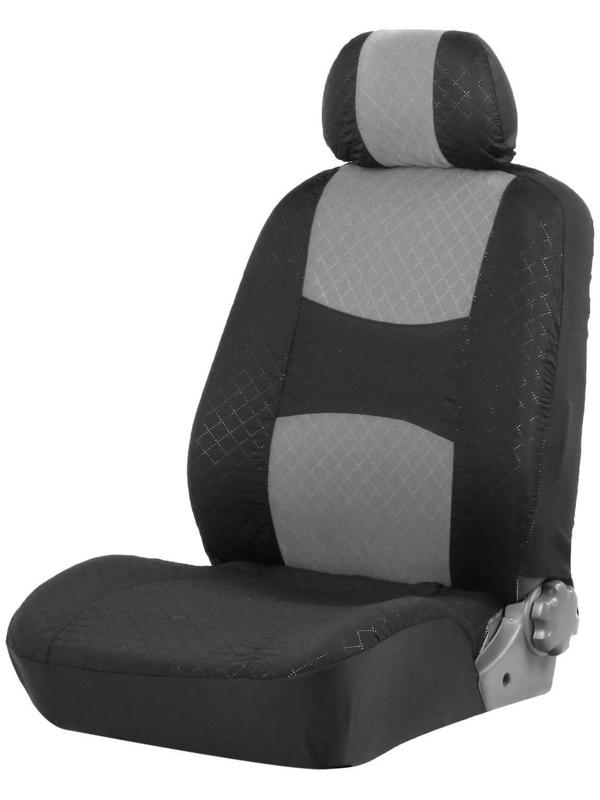 Авточехлы TORSO Premium универсальные, 9 предметов, чёрно-серый AV-3