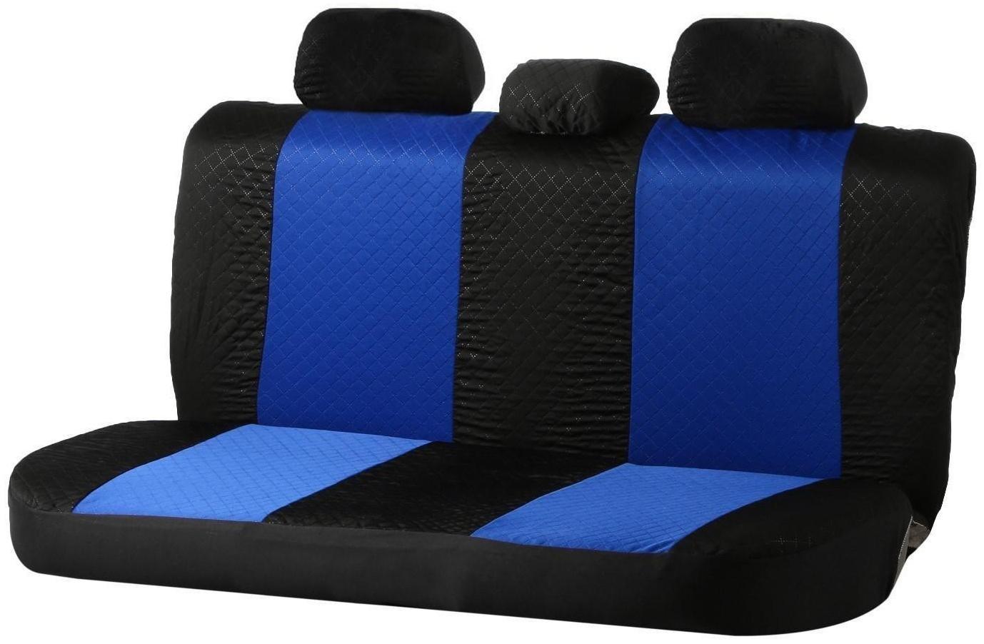 Авточехлы TORSO Premium универсальные, 9 предметов, чёрно-синий AV-4