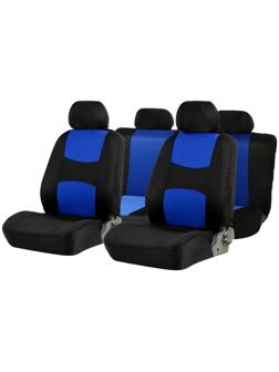 Авточехлы TORSO Premium универсальные, 9 предметов, чёрно-синий AV-4