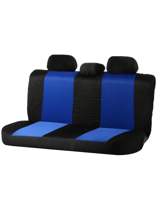Авточехлы TORSO Premium универсальные, 9 предметов, чёрно-синий AV-4