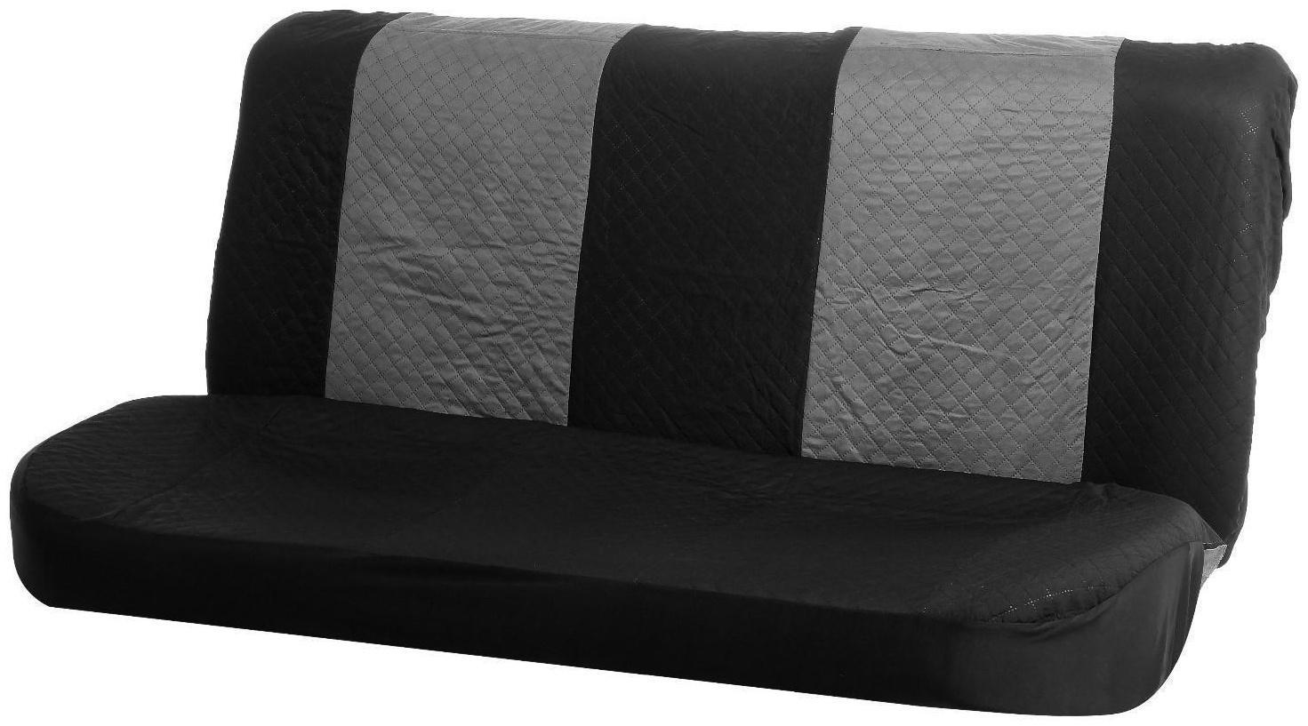 Авточехлы TORSO Premium универсальные, 6 предметов, чёрно-серый AV-10