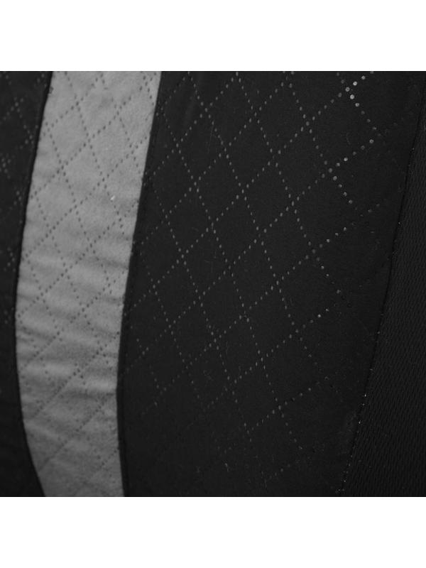 Авточехлы TORSO Premium универсальные, 6 предметов, чёрно-серый AV-10