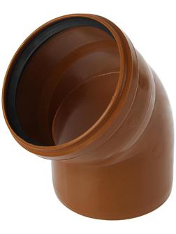 Отвод канализационный FLEXTRON, наружный, d=160, 45°