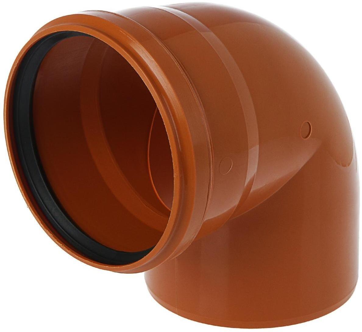 Отвод канализационный FLEXTRON, наружный, d=160, 90°