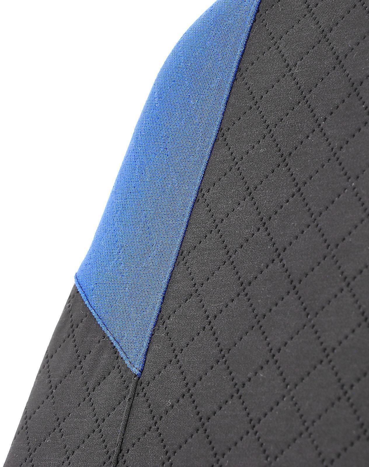 Авточехлы TORSO Premium универсальные, 9 предметов, чёрно-синий AV-36