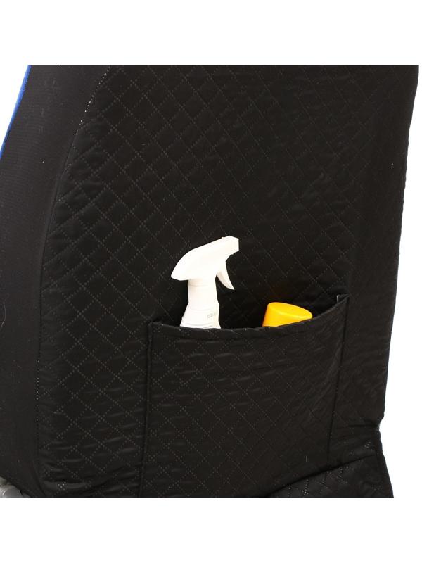 Авточехлы TORSO Premium универсальные, 9 предметов, чёрно-синий AV-36