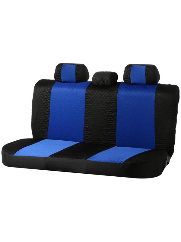 Авточехлы TORSO Premium универсальные, 9 предметов, чёрно-синий AV-36