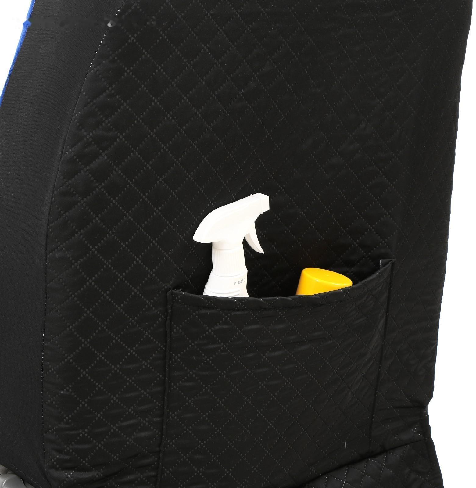 Авточехлы TORSO Premium универсальные, 9 предметов, чёрно-серый AV-37