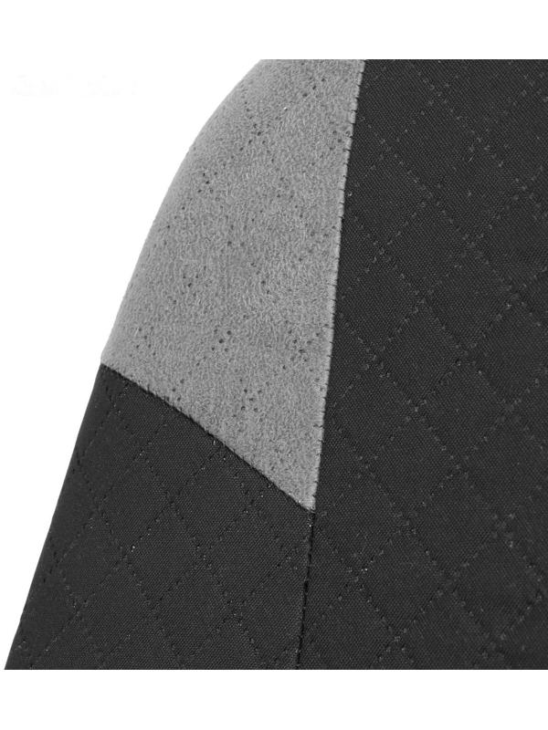 Авточехлы TORSO Premium универсальные, 9 предметов, чёрно-серый AV-37