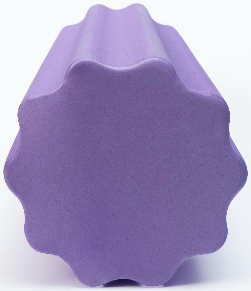 Роллер для йоги, массажный 45 х15 см, цвет фиолетовый