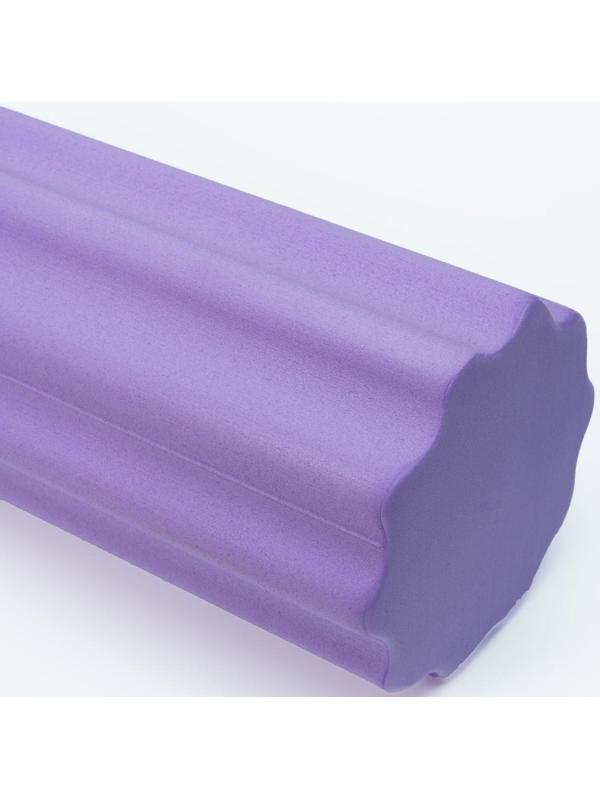 Роллер для йоги, массажный 45 х15 см, цвет фиолетовый