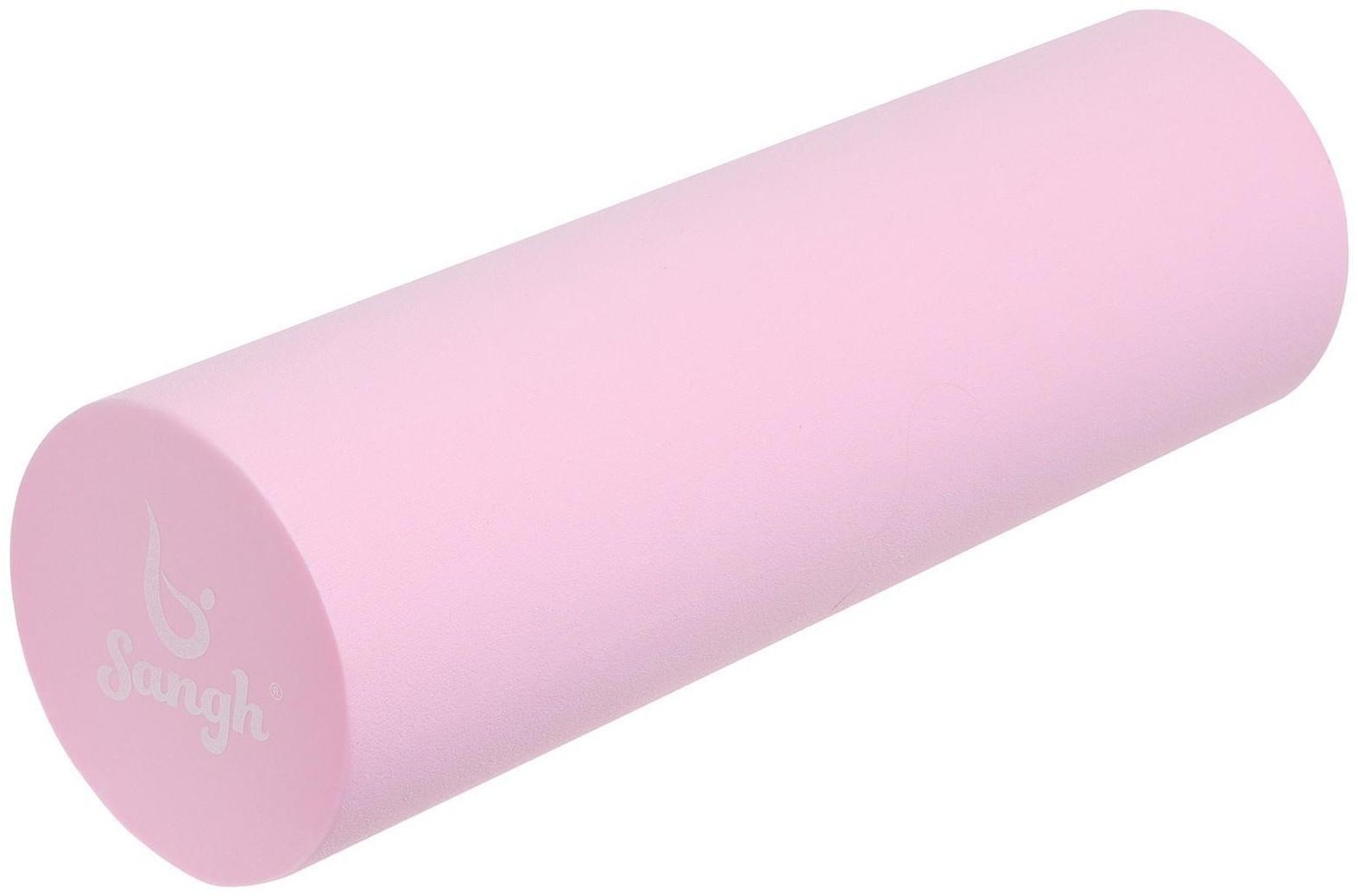 Роллер для йоги 45 х 14 см, цвет розовый