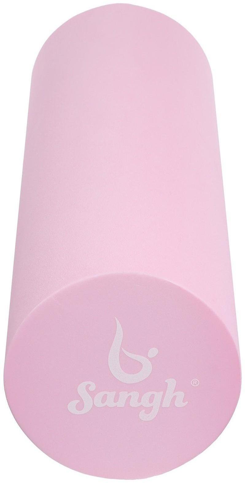 Роллер для йоги 45 х 14 см, цвет розовый