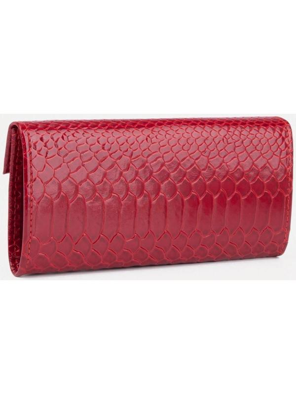 Кошелёк на кнопке, цвет красный