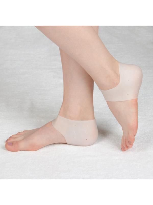 Напяточники для педикюра, силиконовые, увлажняющие, перфорированные, 10 × 9 см, ONE SIZE, цвет белый