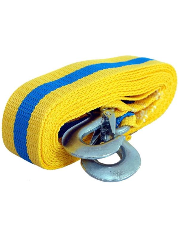 Трос буксировочный Goodyear 5 т, 5 м х 5 см, 2 крюка, сумка мешок