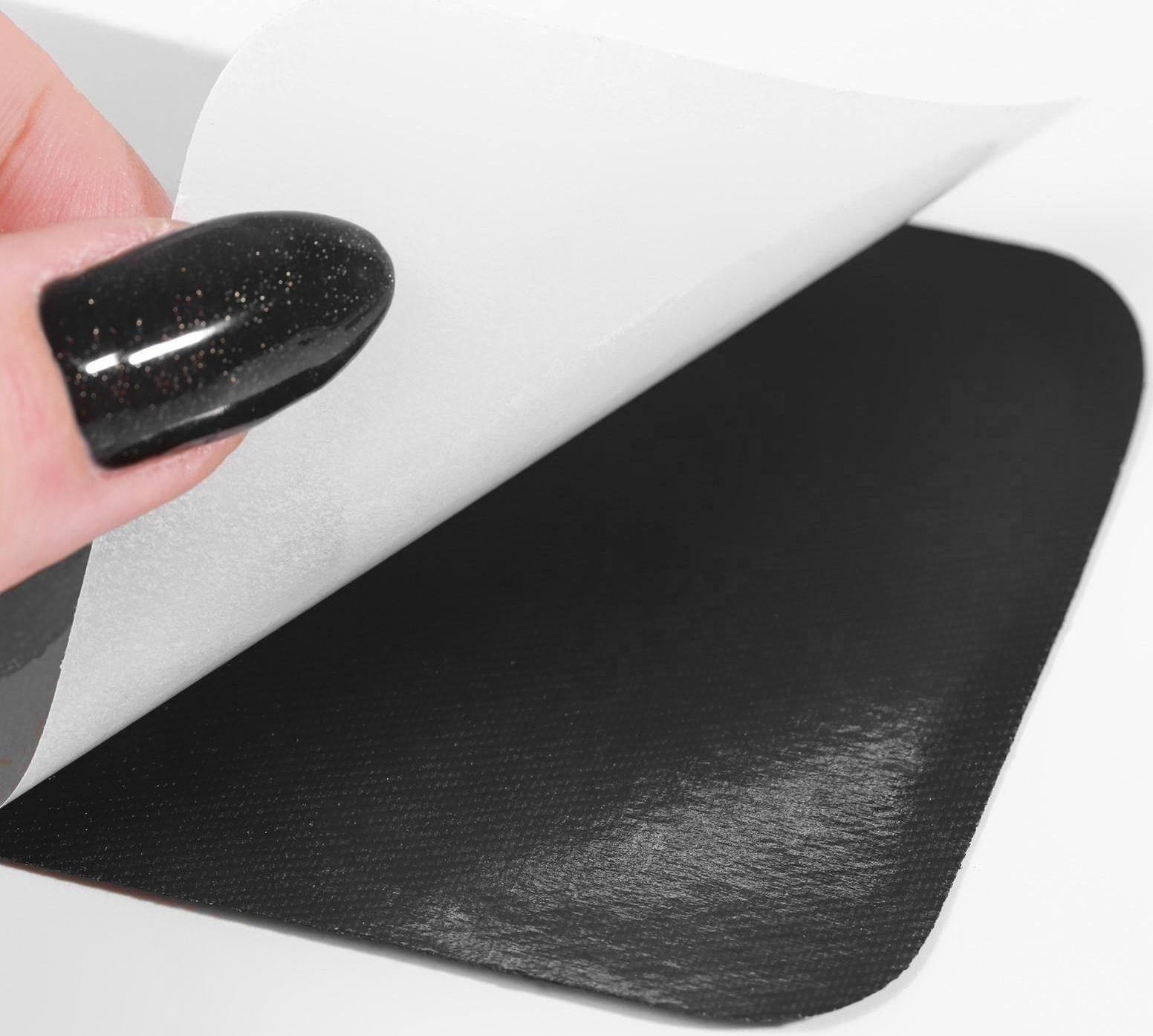 Заплатки для одежды, 10 × 7,5 см, термоклеевые, пара, цвет чёрный