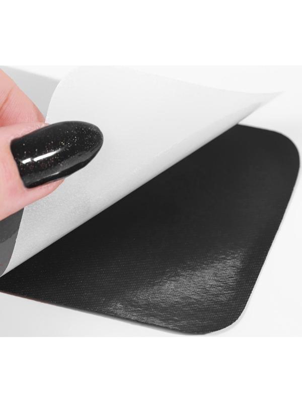 Заплатки для одежды, 10 × 7,5 см, термоклеевые, пара, цвет чёрный