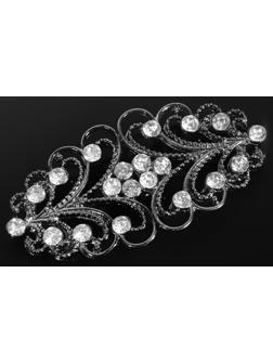 Декоративная застёжка, 6,5 × 3 см, цвет чёрный